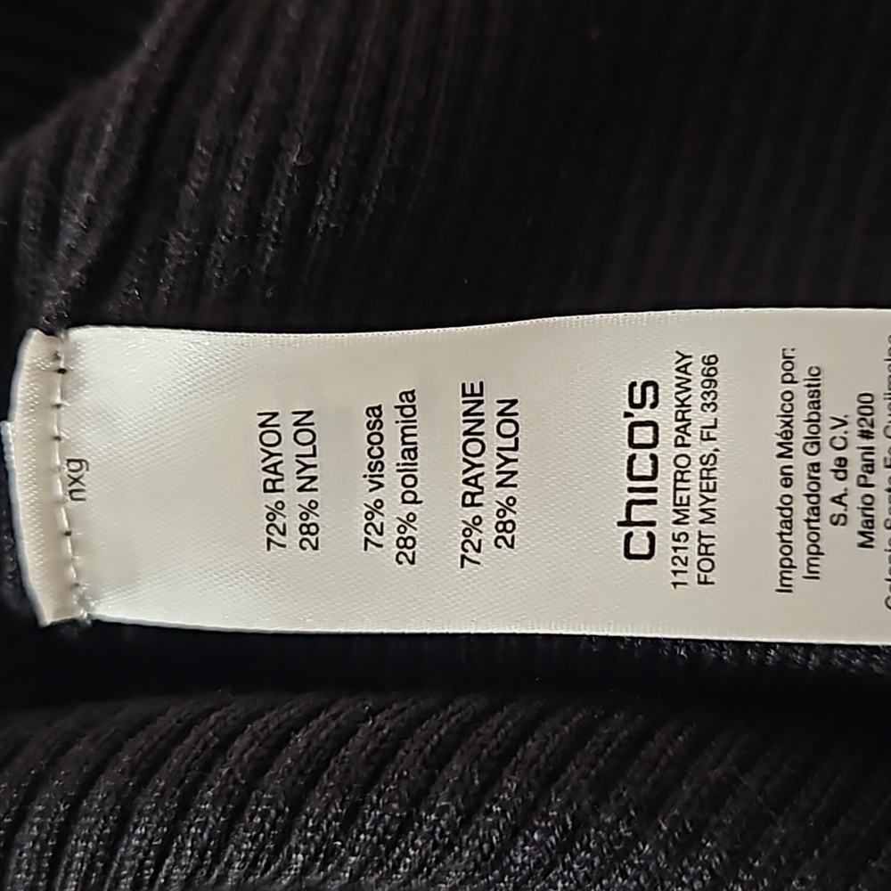 Chico's Marielle Mock Neck Top - Picture 7 of 9